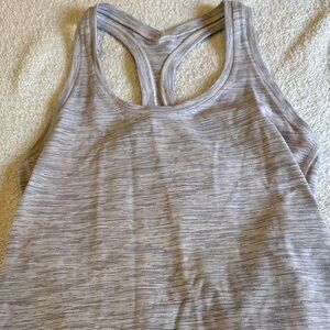 Women's Gray/ light purple  Racerback Tank Top size 4